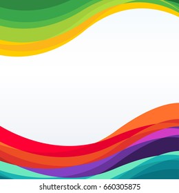 Abstract wave Multicolored Background