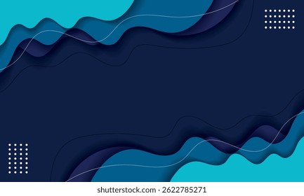 Abstract Wave Multiple Color Background