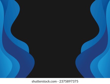 abstract wave on black background
