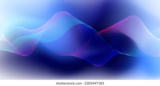 Abstract wave on gradient color background. vector eps.10