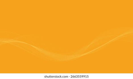 Ola Abstractas sobre fondo naranja