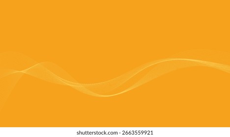Abstrakte Welle auf orangefarbenem Hintergrund