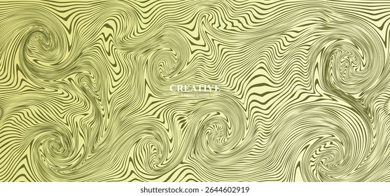 Abstract wave on sunset peach gradient background. element for poster, cover and flyer