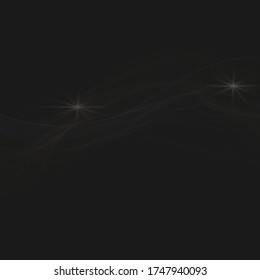 Abstract Wave on Transparent Background.Abstract smoky wave line background flow waved lines for brochure, website, flyer design. Transparent silver smooth wave 