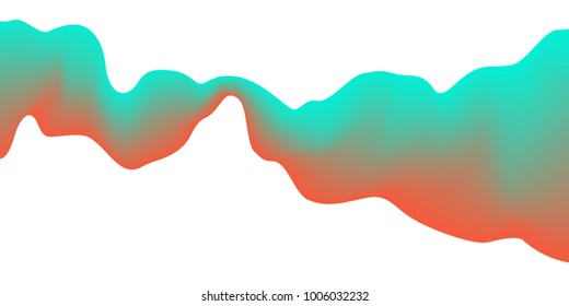 Abstract wave on white background, vector