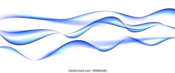 Abstract  Wave on White Background. Vector Illustration. EPS10