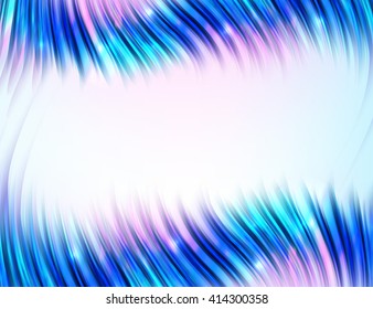 Abstract wave on white background. Bright curve flow. Vector design.