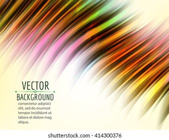 Abstract wave on white background. Bright curve flow. Vector design.