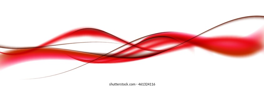 Abstract Wave on White Background. Vector Illustration. EPS10