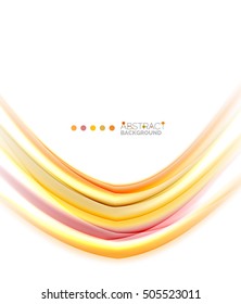 Abstract wave on white, background template