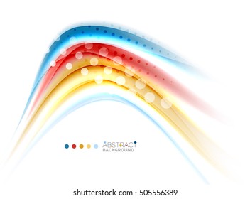 Abstract wave on white, background template