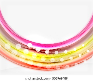 Abstract wave on white, background template