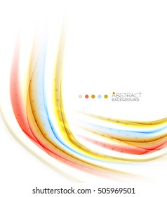 Abstract wave on white, background template