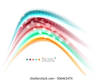 Abstract wave on white, background template