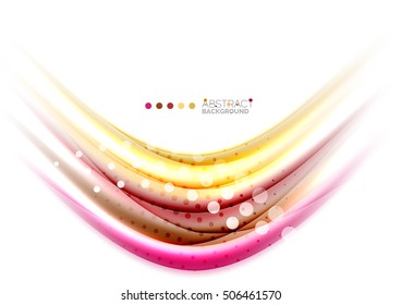 Abstract wave on white, background template