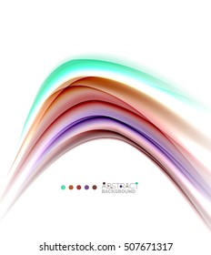 Abstract wave on white, background template