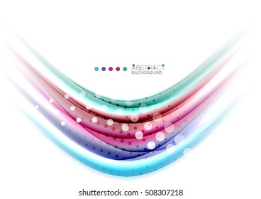 Abstract wave on white, background template