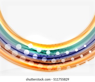 Abstract wave on white, background template