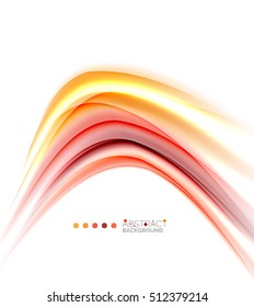 Abstract wave on white, background template