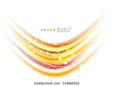 Abstract wave on white, background template