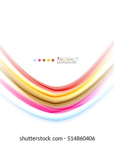 Abstract wave on white, background template