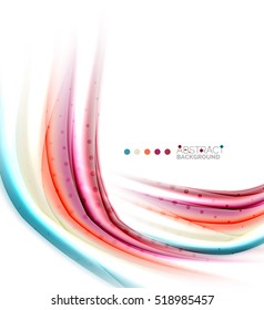 Abstract wave on white, background template