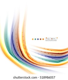 Abstract wave on white, background template