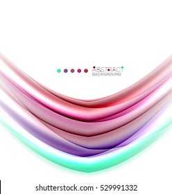 Abstract wave on white, background template