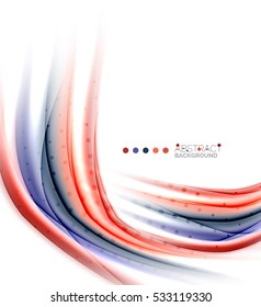 Abstract wave on white, background template