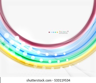 Abstract wave on white, background template