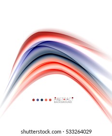 Abstract wave on white, background template