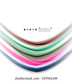 Abstract wave on white, background template