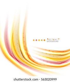 Abstract wave on white, background template