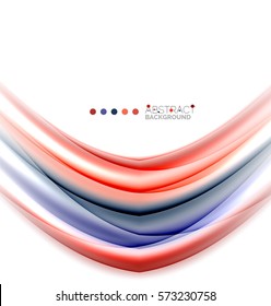 Abstract wave on white, background template