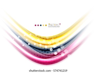 Abstract wave on white, background template
