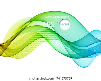 Abstract wave on a white background