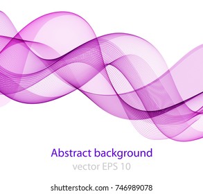 Abstract wave on a white background