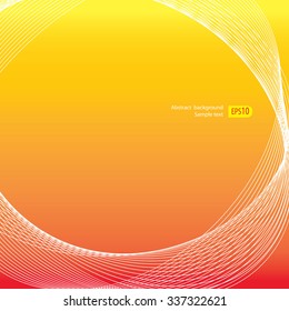 Abstract wave Orange background