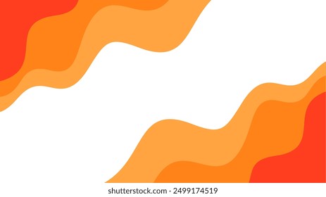 Abstract wave orange Background. vector orange background. abstract orange color wallpaper for desktop. Abstract curvy orange background.	