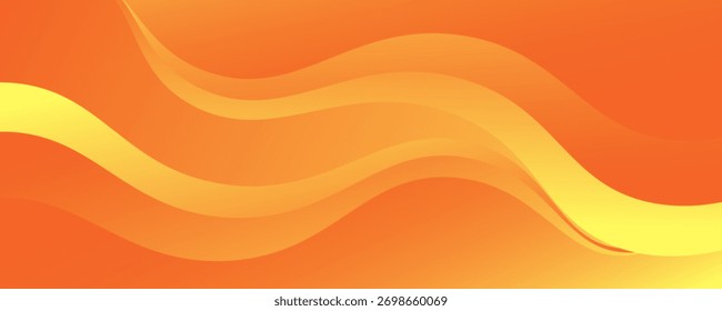 Fundo da cor laranja da onda abstrata. Composição de formas dinâmicas.Vetor Eps10