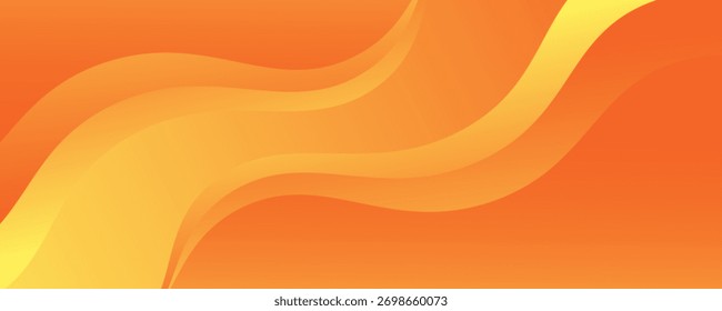 Fondo de color naranja de onda Abstractas. Composición de Formas dinámicas.Vector Eps10