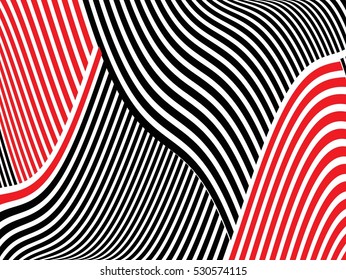 Abstract Wave Overlay Texture For Your Design. Vector.