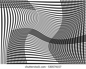 Abstract Wave Overlay Texture For Your Design. Vector.