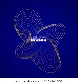 Abstract wave and Particles background