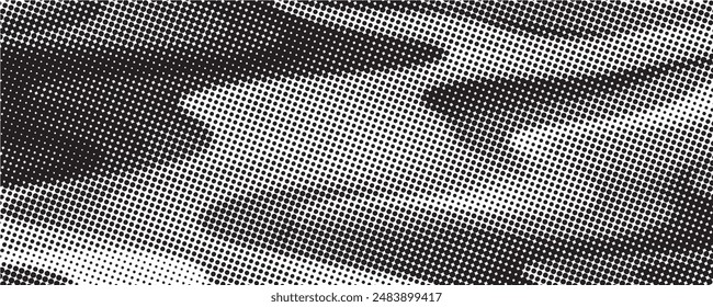 Abstract wave of particles. Futuristic point wave. Technology background vector. Vector illustration