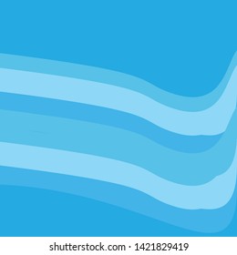 Abstract wave pattern with blue nuances
