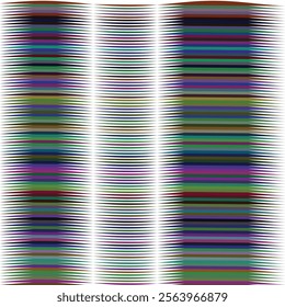 Abstract Wave Pattern: Colorful, Curving Lines Design