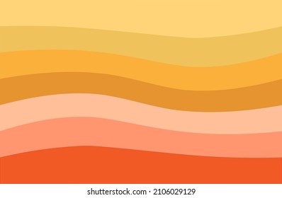 Abstract wave pattern with coral color shades background.