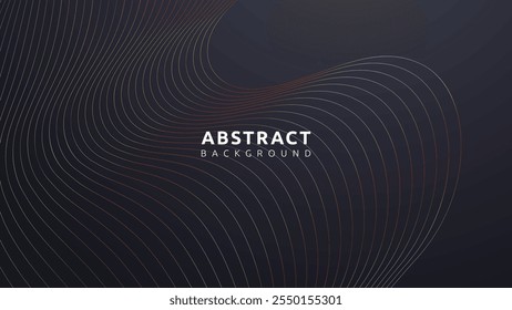 Abstract Wave Pattern Design With Golden Lines 
