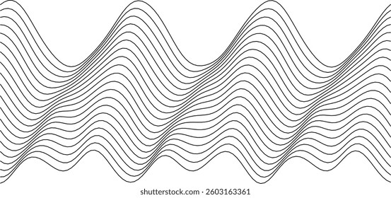 Abstract wave pattern design for modern decor and creative projects.